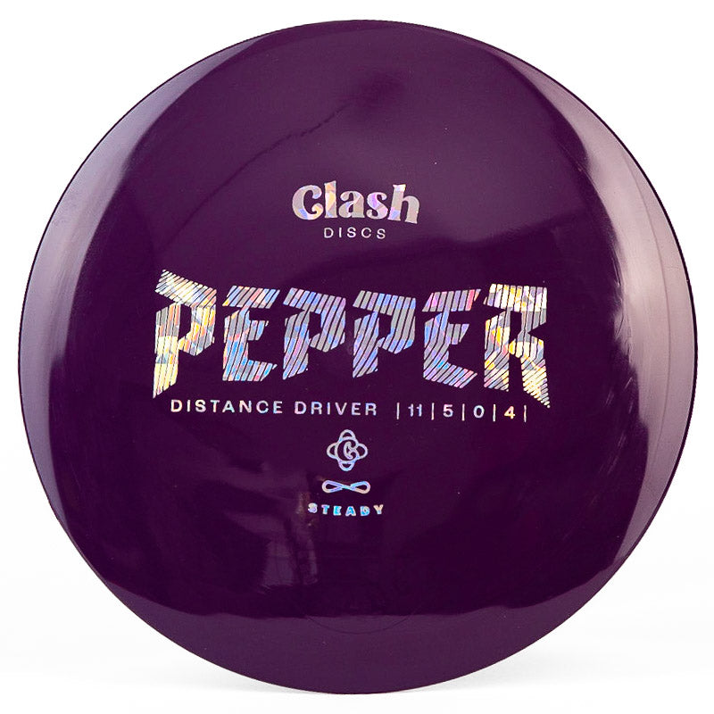 Clash Discs Pepper (Steady) Purple | Silver Shatter |  173g