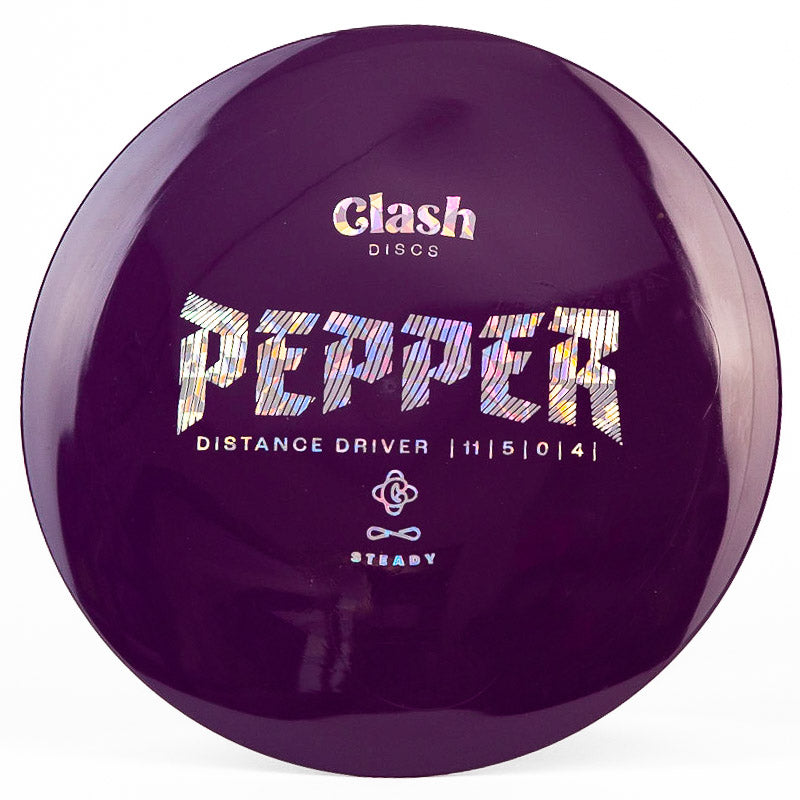 Clash Discs Pepper (Steady) Purple | Silver Shatter |  173g