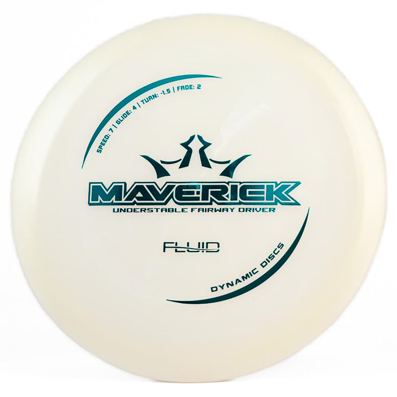 Dynamic Discs Fluid Maverick White | Teal |  173g