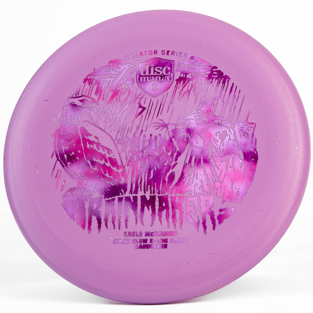 Discmania Rainmaker Flex1 Color Glow D-Line (Eagle McMahon) Purple | Purple | 176g