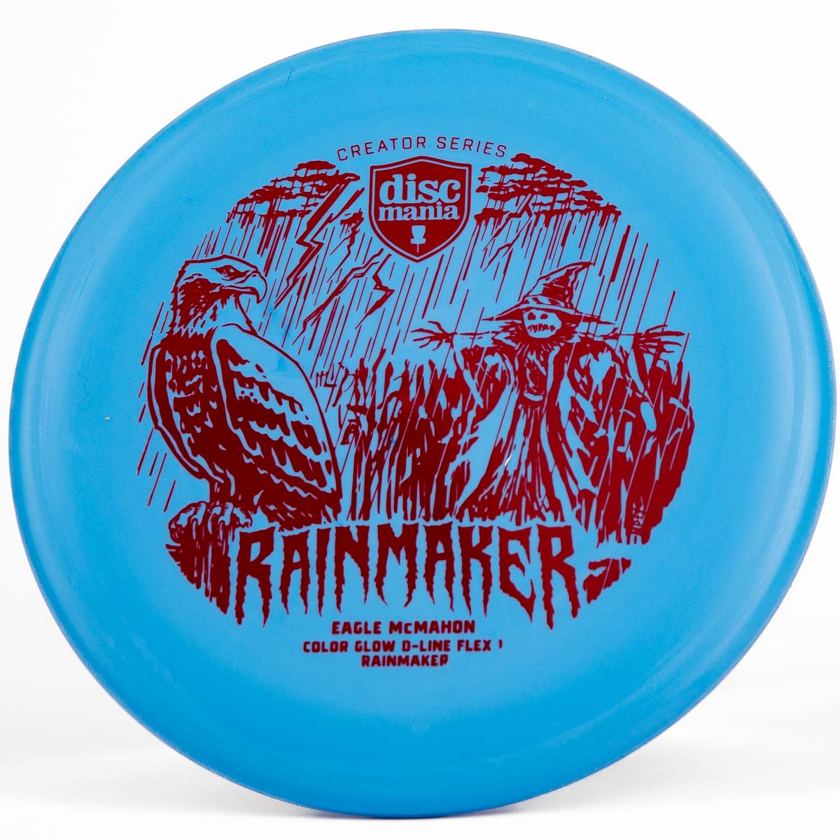 Discmania Rainmaker Flex1 Color Glow D-Line (Eagle McMahon) Blue | Red | 176g