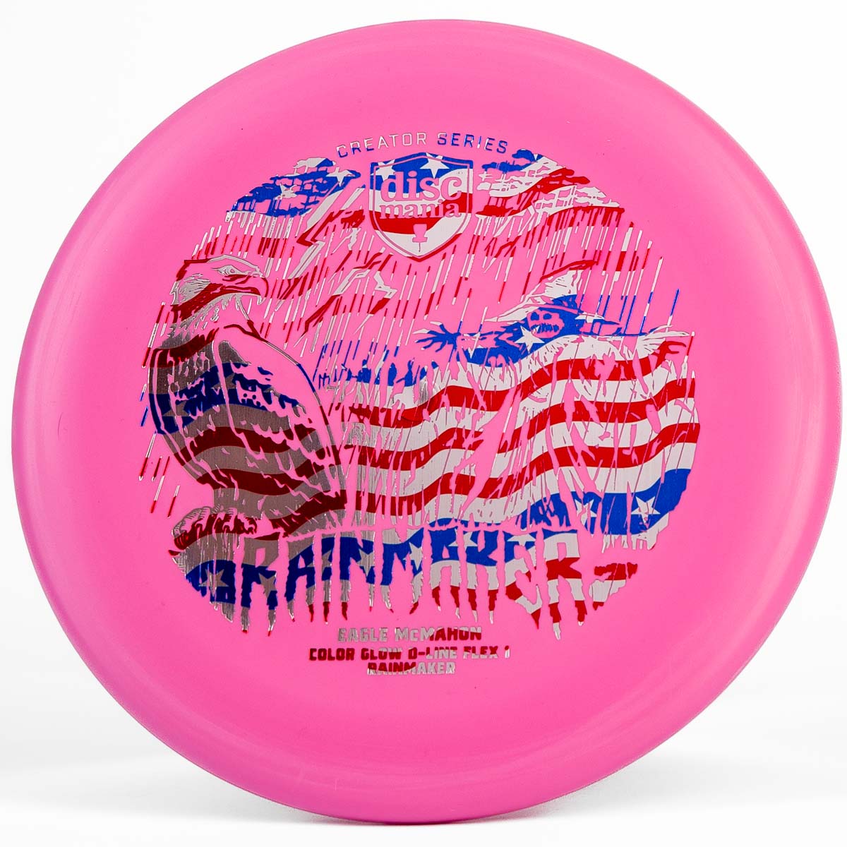 Discmania Rainmaker Flex1 Color Glow D-Line (Eagle McMahon) Pink | Flag | 176g