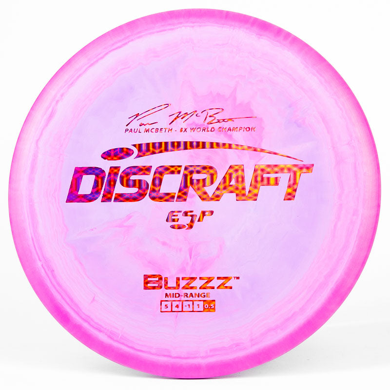 Purple Discraft ESP Buzzz with Holographic Pattern Stamp