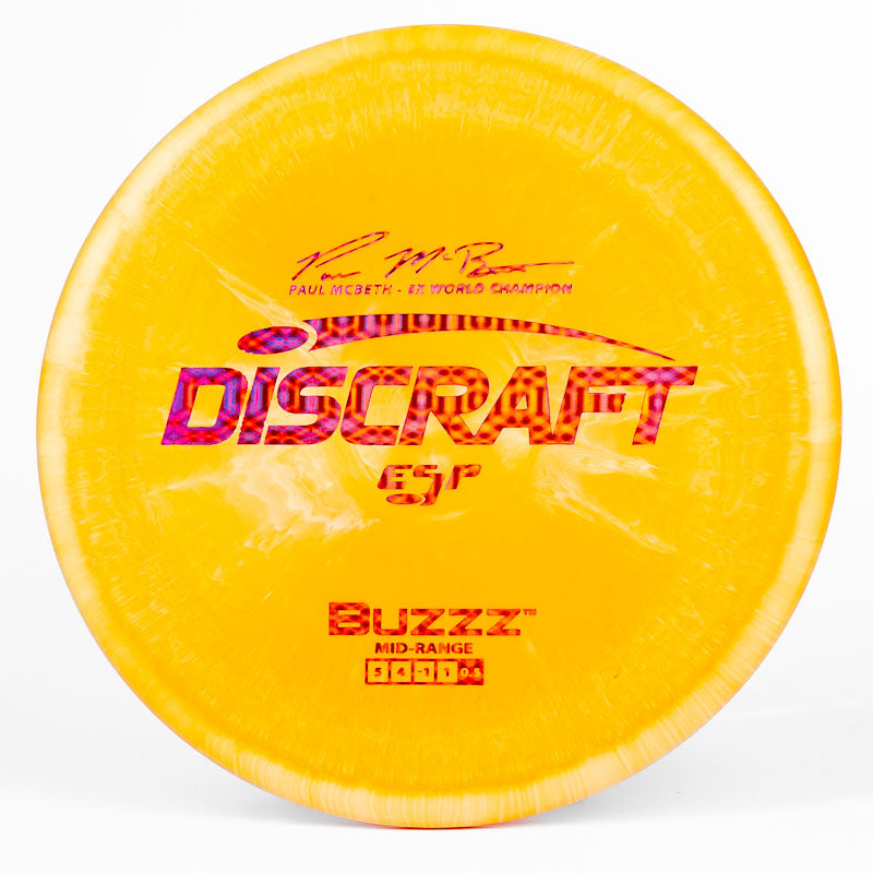 Yellow Discraft ESP Buzzz with Holographic Pattern Stamp