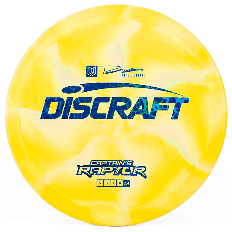 Discraft Captain's Raptor Yellow | Blue Reptile |  173g-174g