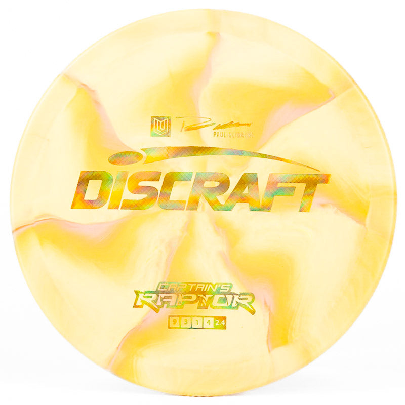 Discraft Captain's Raptor Yellow Pink | Holo Pattern |  173g-174g