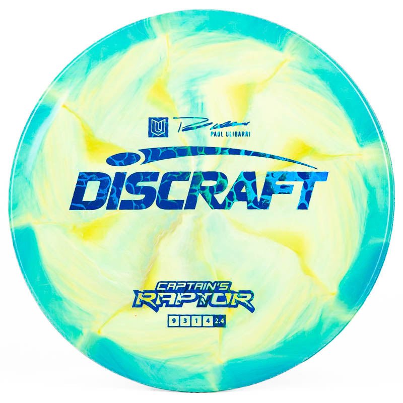 Discraft Captain's Raptor Aqua Yellow | Blue Reptile |  173g-174g