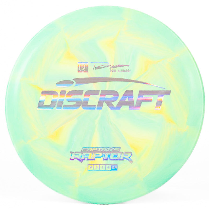 Discraft Captain's Raptor Green Yellow | Holographic |  173g-174g