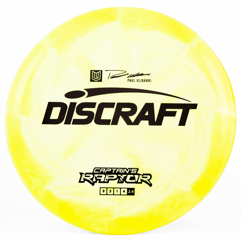 Discraft Captain's Raptor Yellow Green | Black |  170g-172g