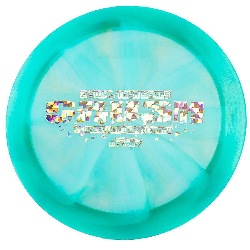 Discraft Crush (Z Swirl) Aqua Blue | Gold Shatter | 170g - 172g
