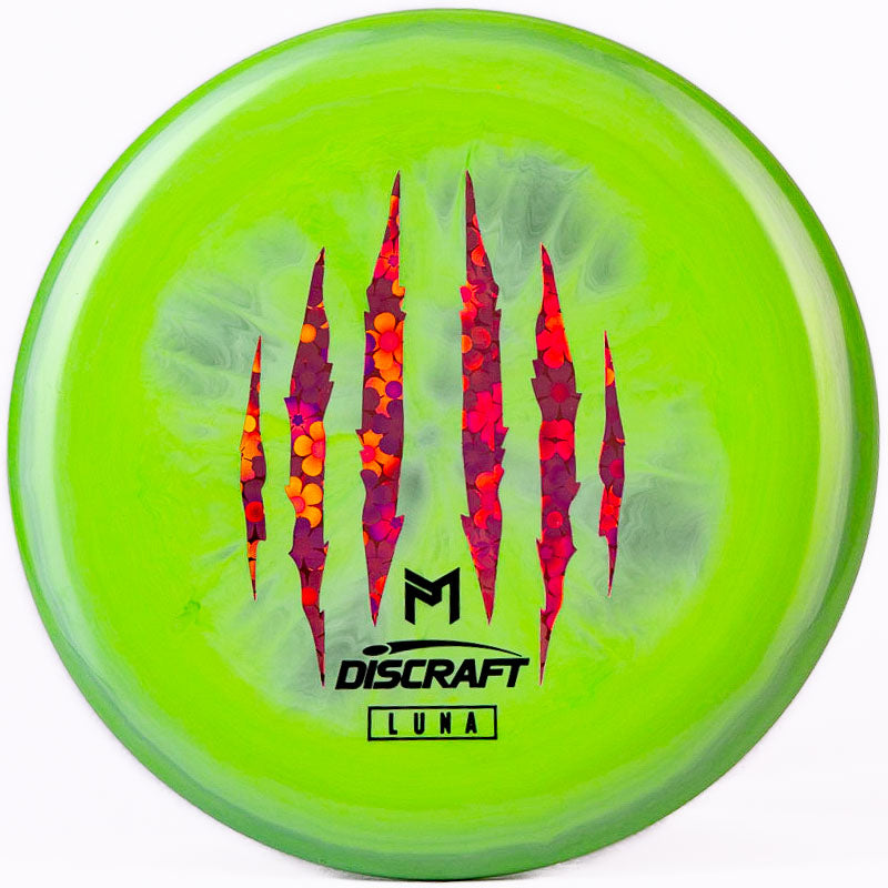 Discraft Paul McBeth 6x Claw ESP Luna Green | Pink Flowers |  173g-174g