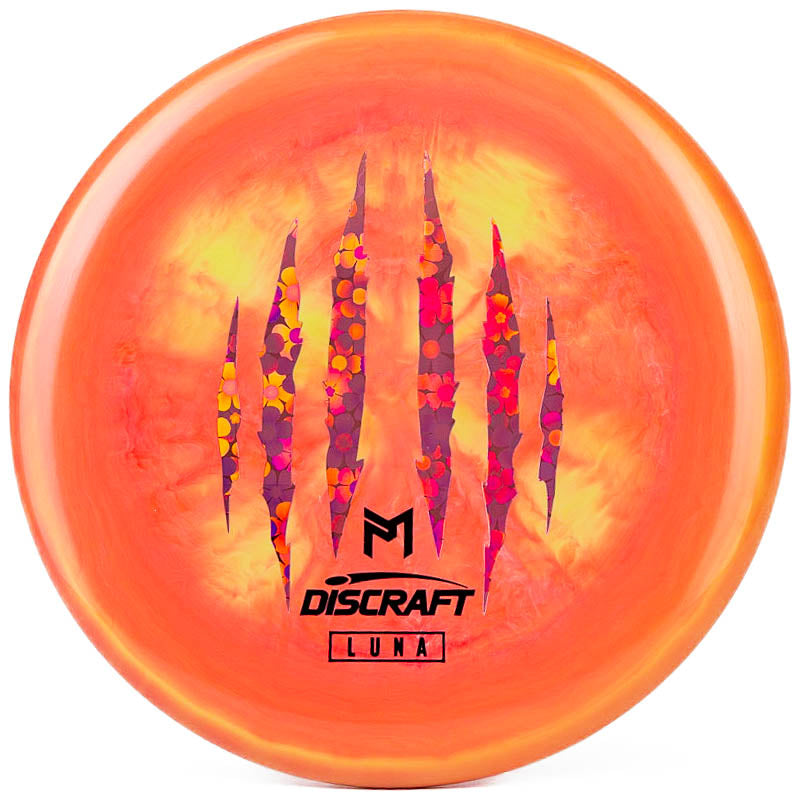 Discraft Paul McBeth 6x Claw ESP Luna Pink Yellow | Pink Flowers |  173g-174g