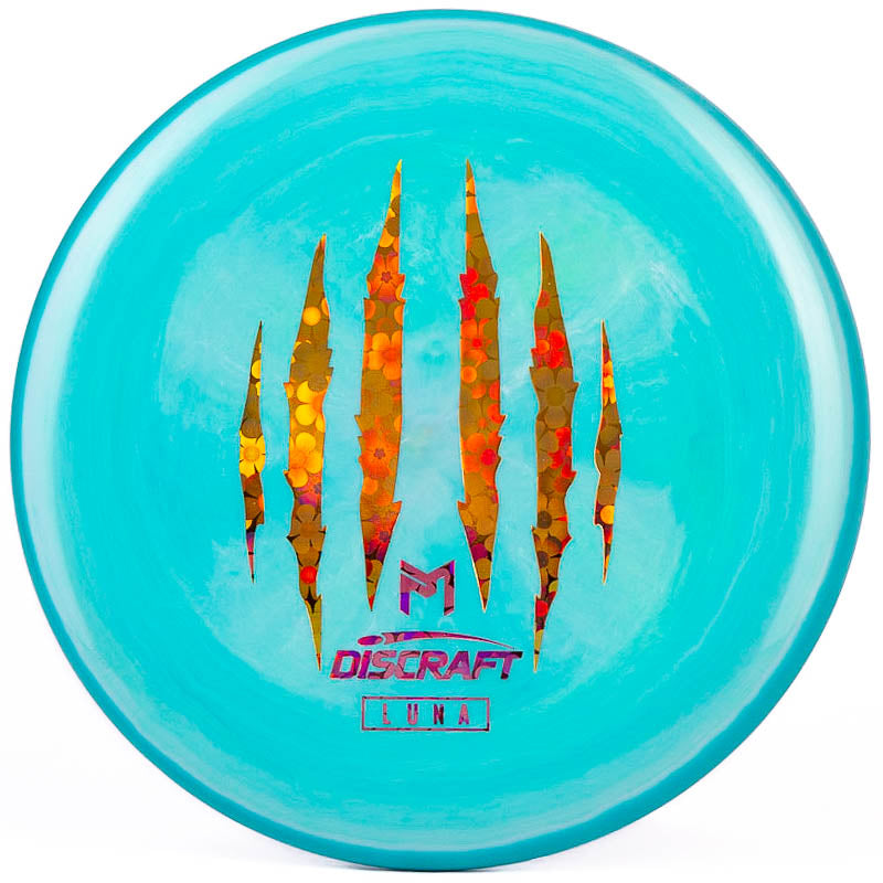 Discraft Paul McBeth 6x Claw ESP Luna Aqua Blue | Gold Flowers |  170g-172g