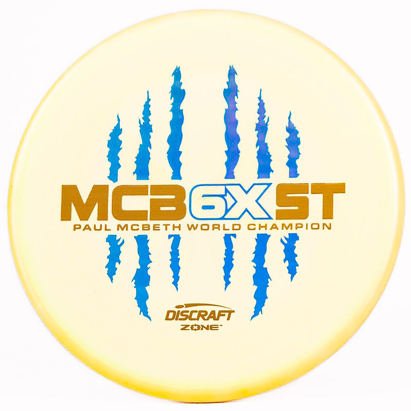 Discraft Paul McBeth 6x Claw ESP Zone Yellow Green | Blue Holo |  173g-174g