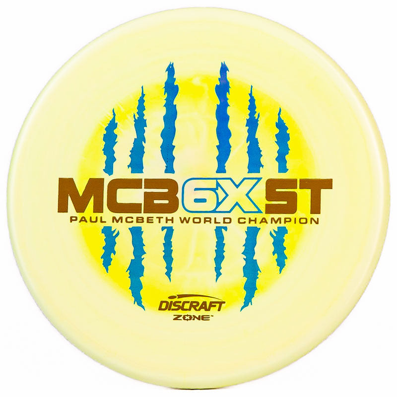Discraft Paul McBeth 6x Claw ESP Zone Yellow Green | Blue Holo |  173g-174g