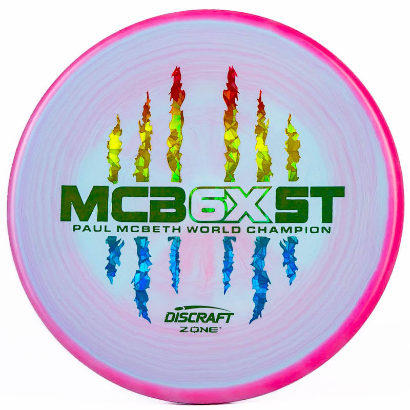 Discraft Paul McBeth 6x Claw ESP Zone Pink Purple | Rainbow Shatter |  173g-174g