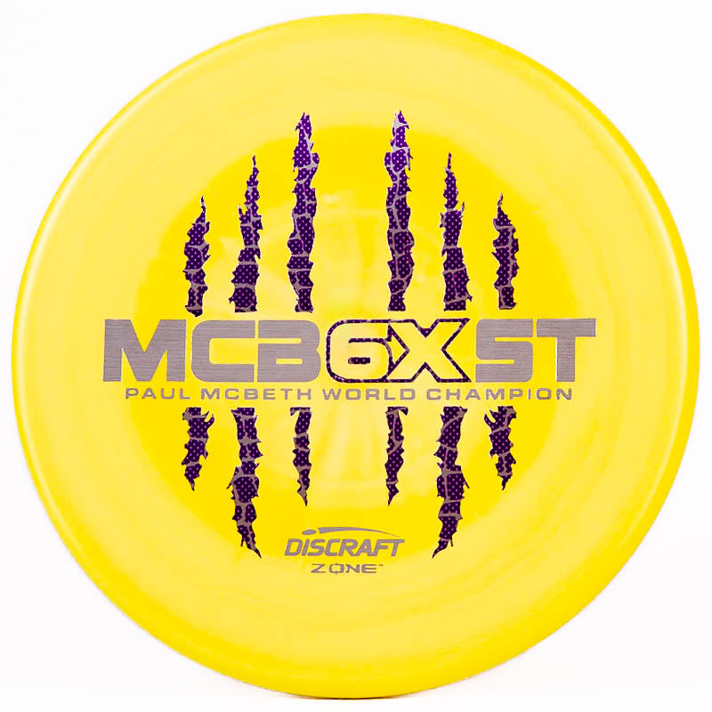 Discraft Paul McBeth 6x Claw ESP Zone Yellow | Purple Turtle Shell |  173g-174g