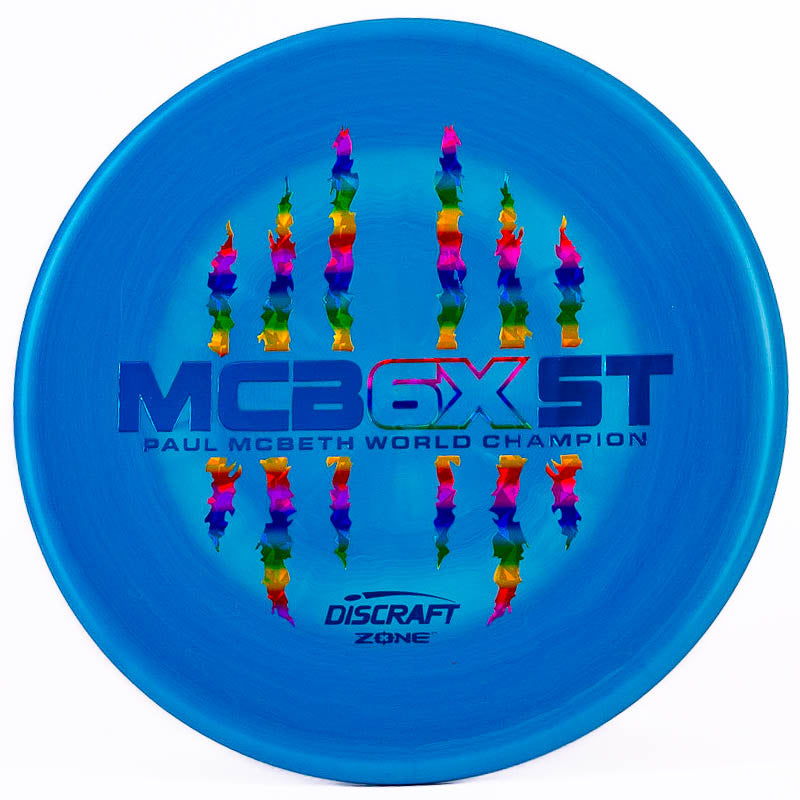 Discraft Paul McBeth 6x Claw ESP Zone Blue | Rainbow Shatter |  173g-174g