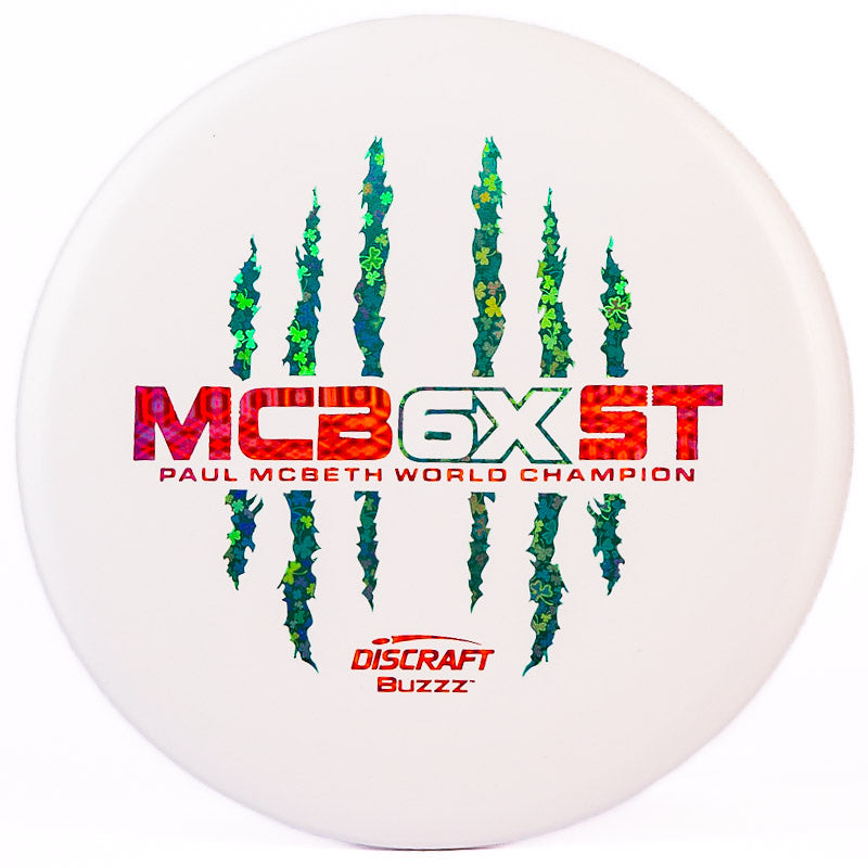Discraft Paul Mcbeth 6x Claw Mc Beast Buzzz White | Holo Clovers |  177g+