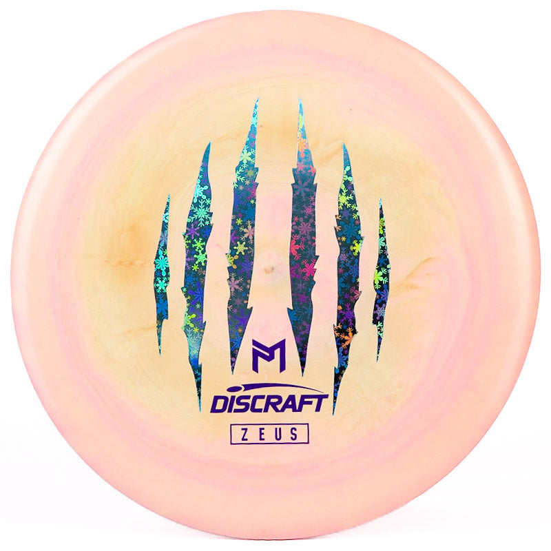 Discraft Paul McBeth 6x Claw Zeus Pink Green | Holo Snowflakes  |  173g-174g