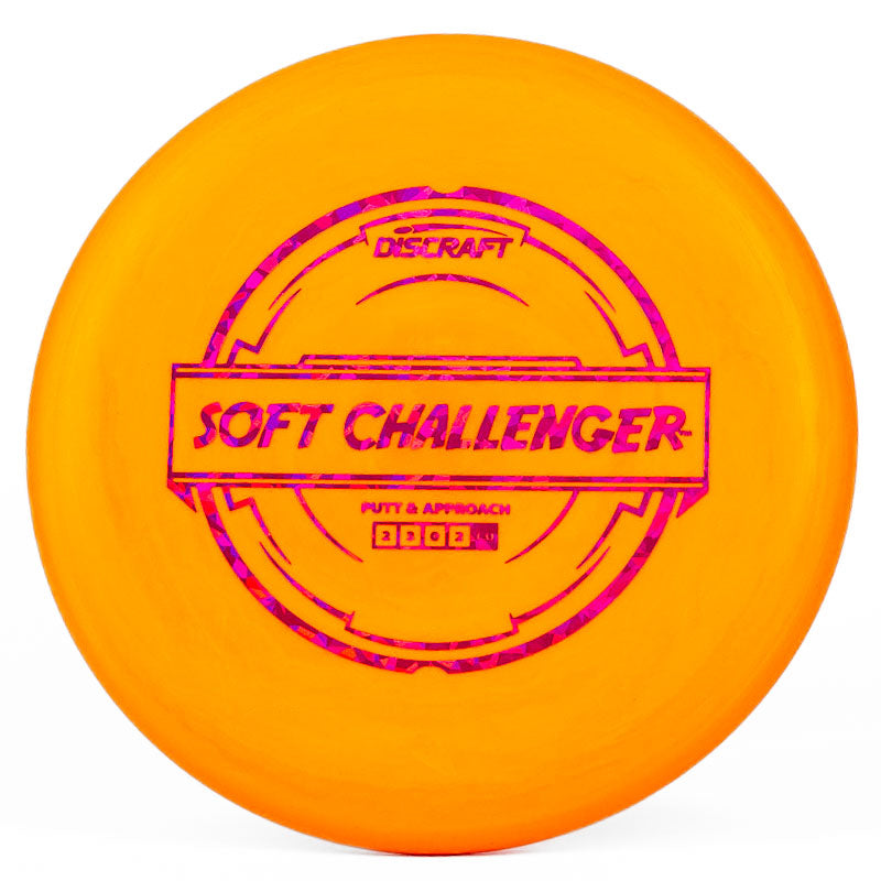 Discraft Soft Challenger (Putter Line) Orange | Purple Shatter |  173g-174g