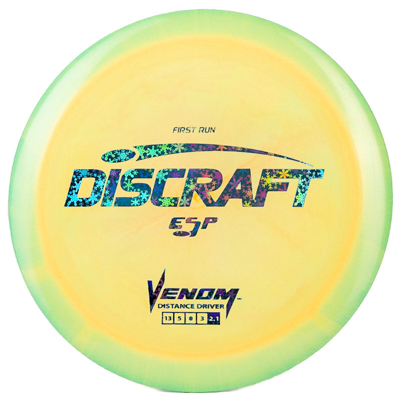 Discraft Venom (ESP) Yellow Green | Holo Snowflake (First Run) |  170g-172g
