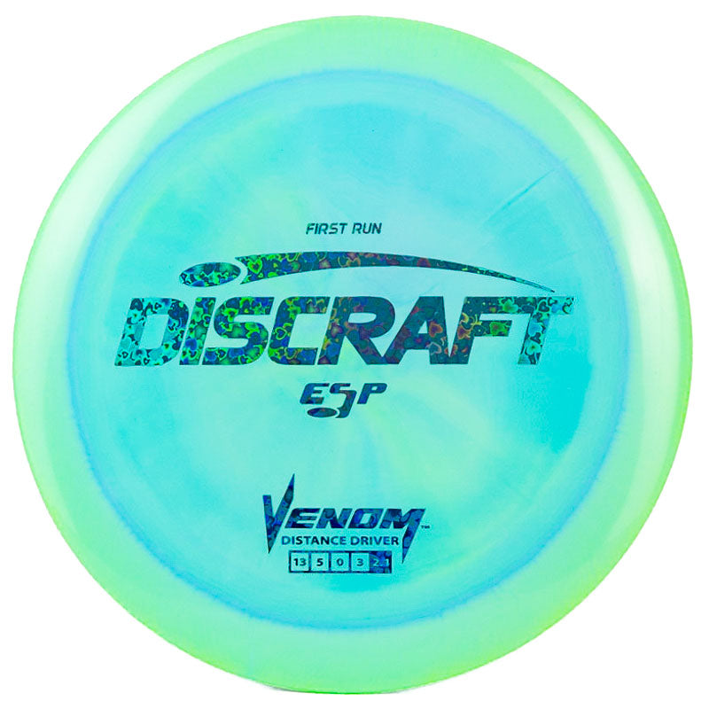 Discraft Venom (ESP) Green Purple | Blue Heart (First Run) |  170g-172g