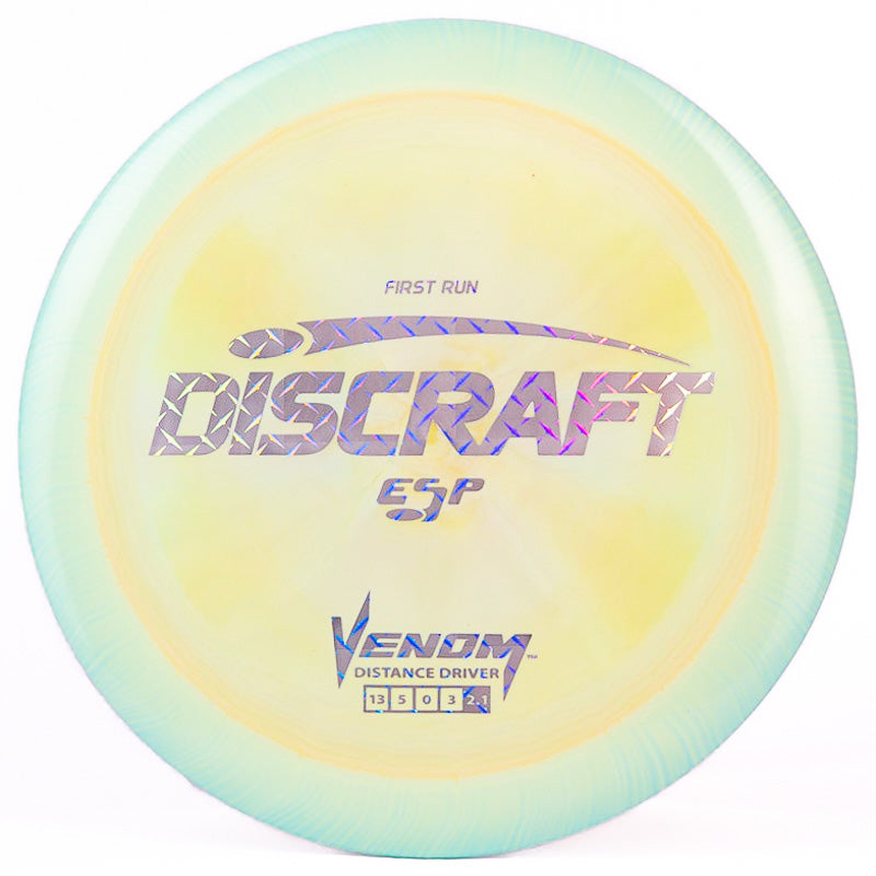 Discraft Venom (ESP) Green Yellow | Silver Metal (First Run) |  170g-172g